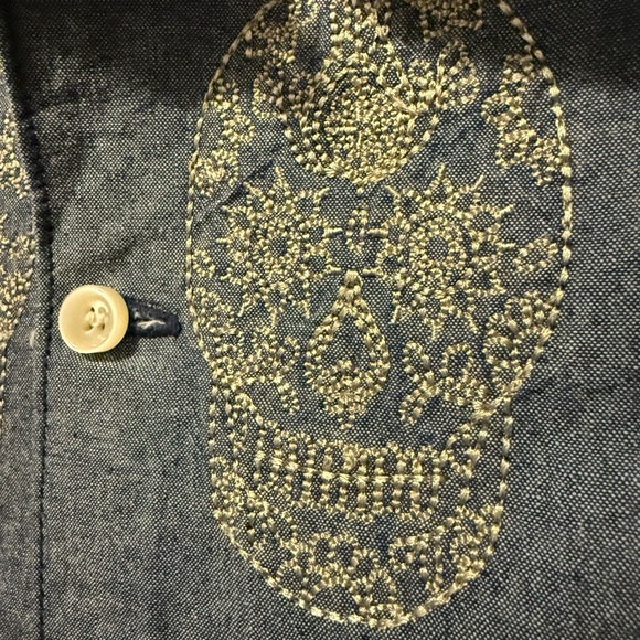 Schott NYC Sugar Skull and Virgin Mary Embroidery 💥RARE💥 - Picture 3 of 9
